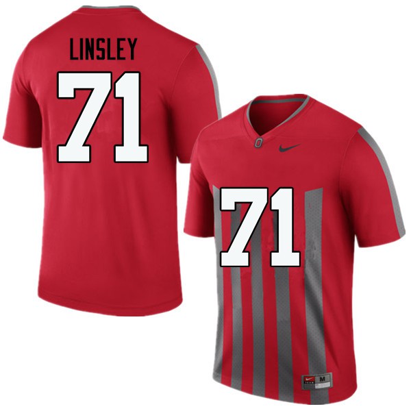 Ohio State Buckeyes #71 Corey Linsley Men Player Jersey Throwback OSU55819